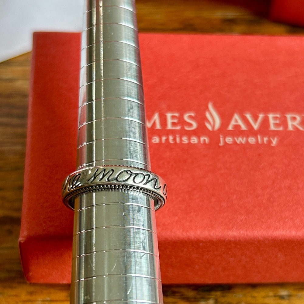 James Avery Sterling Love you to the Moon & Back Ring - Picture 4 of 9